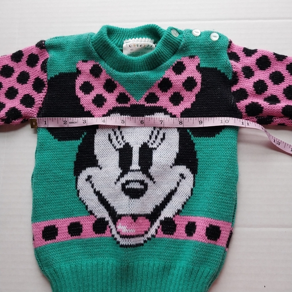 Confetti Knits Girls size 4T Minnie Mouse Walt Disney Productions Sweater Japan - Picture 7 of 8